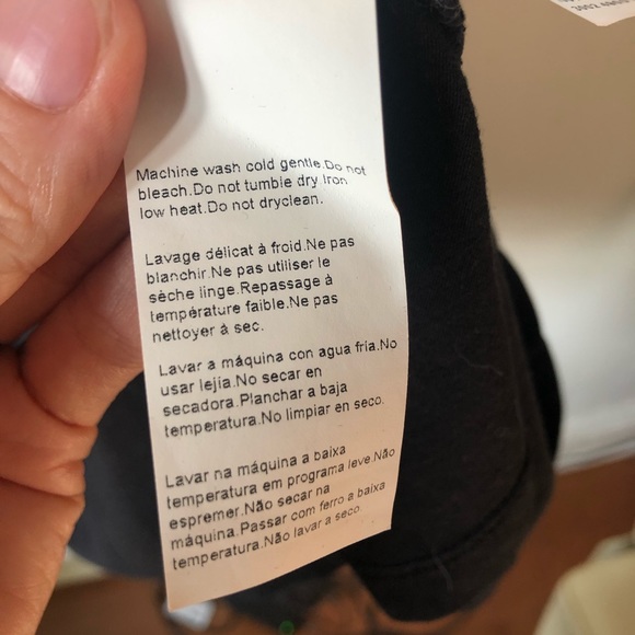 ❤️Hugo Boss Orange Tag Black Midi Dress Cotton Modal Blend Cinched Waist Size M - Picture 9 of 9